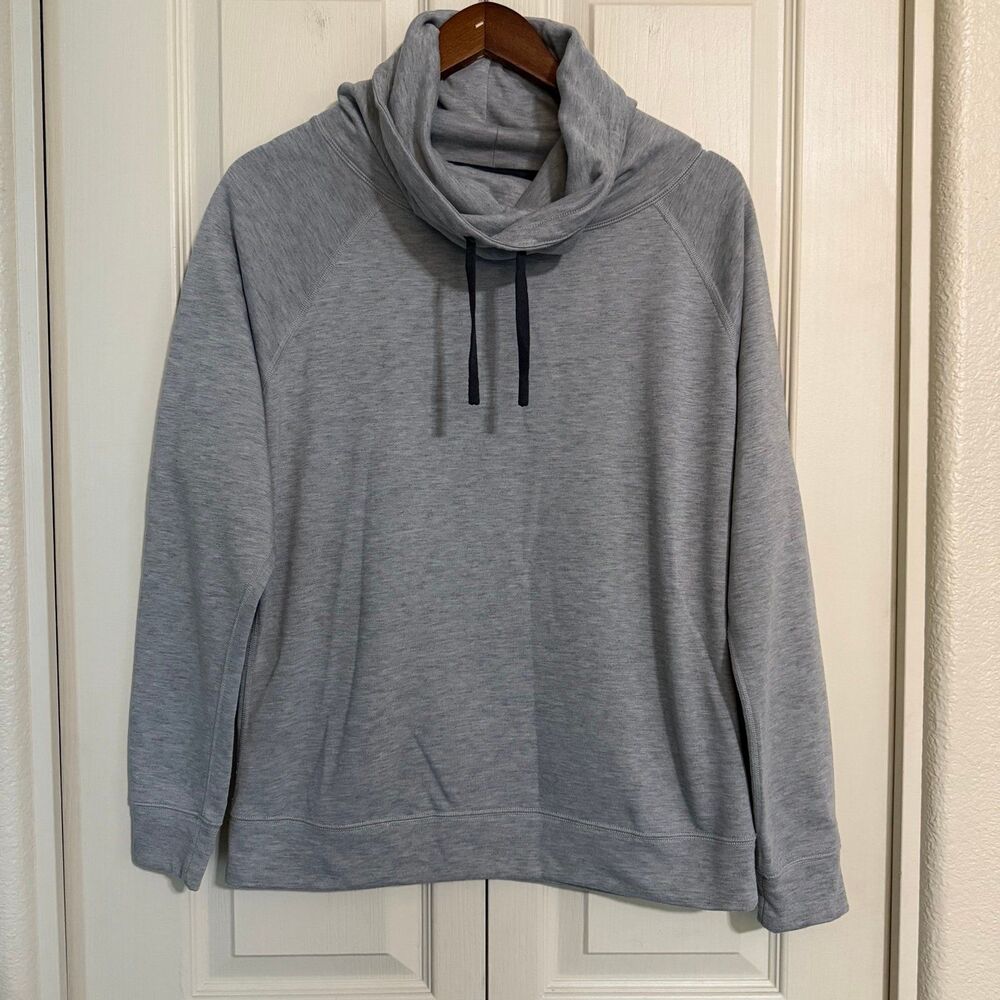 Nike Obsessed Infinity Coverup Black Sweatshirt Womens Medium / M 744848 Gray